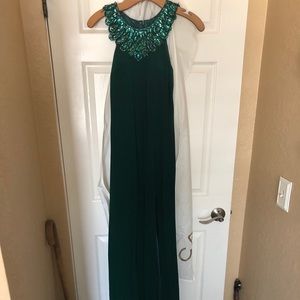 Emerald prom dress